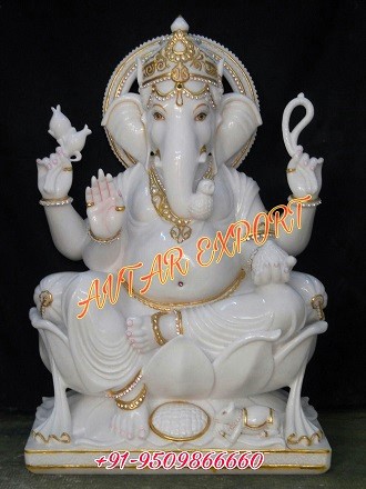 Marble Ganesh Statue 3 feet